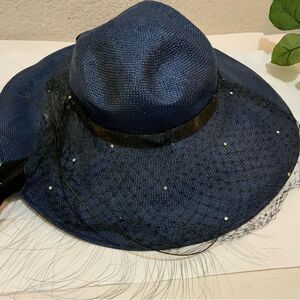 VINTAGE MISS BIERNER HAT in blue